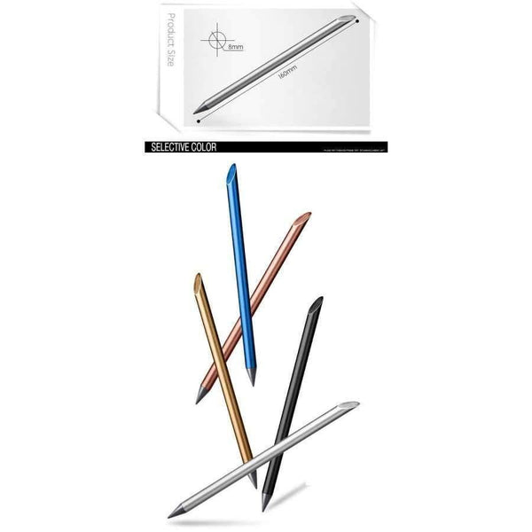 Planet Gates 01 Metal Luxury Without Ink Fountain Pen Office Business Ink-Free Writing Pen Pencil Gift Box School Supplies