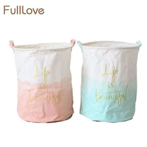 Planet Gates 01 New Home Storage & Organization Folding Patchwork Letter Printing Clothes Toys Organizer Laundry Storage Basket