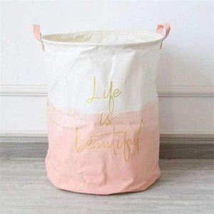 Planet Gates 01 New Home Storage & Organization Folding Patchwork Letter Printing Clothes Toys Organizer Laundry Storage Basket