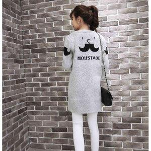 Planet Gates 01 / One Size Fashion Star Pattern Cardigans Female Sweaters Long Sleeve Knitted Slim Women Sweater Cardigan