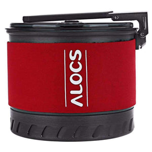 Planet Gates 01 Outdoor Camping Cookware 1.3L Camping Pot with Folding Handle Heat Exchange with Bowl Cup