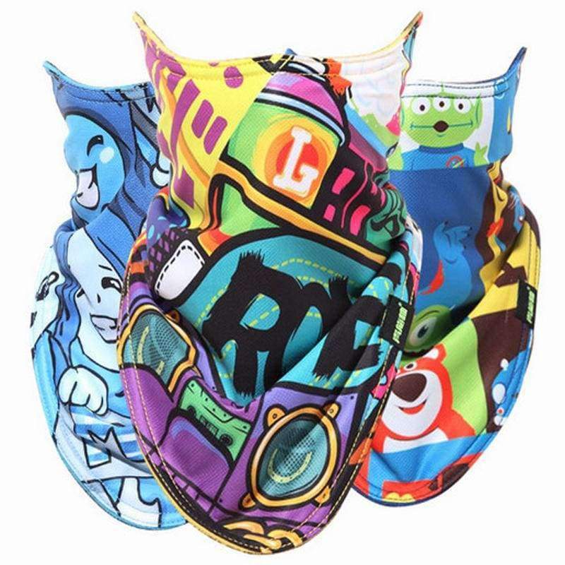 Planet Gates 01 Outdoor Ski Snowboard Motorcycle Winter Warmer Sport Full Face Mask Pirates 3D Printed Triangular Scarf Skiing Mask