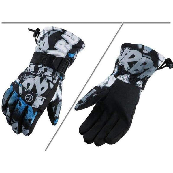 Planet Gates 01 / S Men Women Winter Warmer Ski Windproof Gloves Waterproof Anti-Cold Warm Gloves Outdoor Sport Snow Sportswear Skiing Gloves luvas