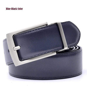 Fashion Male Reversible Leather Belt Men Business Trouser Belt Genuine Men Leather Belts For Jeans Blue Dark Brown Black