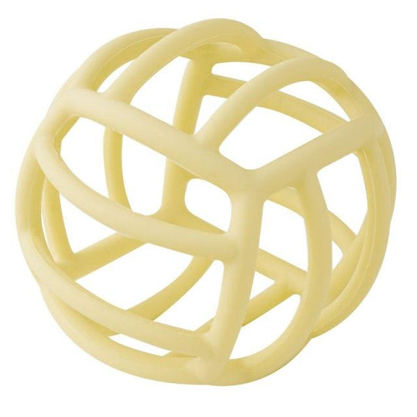 Planet Gates 018-pastel yellow Customizable Logo Baby Teether Molar Toy Food Grade Silicone Material Toy Ball Educational Toy Boy Girl Gift BPA Free