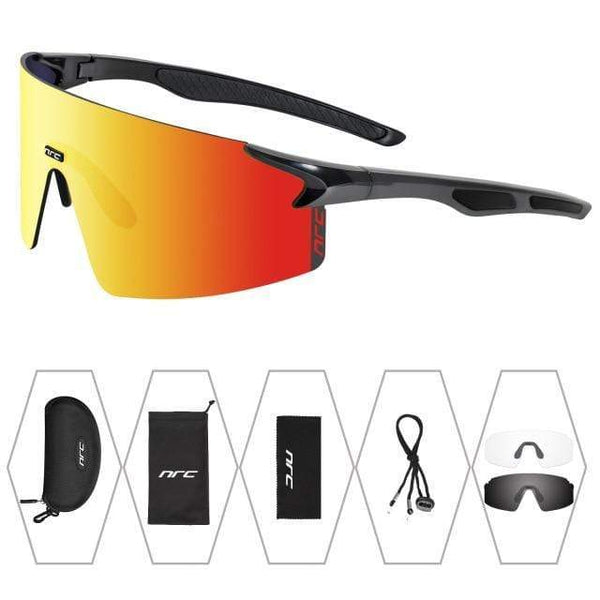 Planet Gates 02 / 3 lens 3 Lens UV400 Cycling Sunglasses TR90 Sports Bicycle Glasses MTB Mountain Bike Fishing Hiking Riding Eyewear for men women