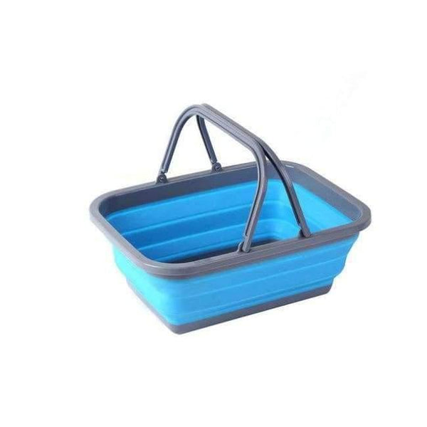 Planet Gates 02 / 38x28.8x15.5cm Folding Shopping Basket Laundry Basket Snacks Fruit Vegetable Foldable Silicone Basket Home Storage & Organization Eco-Friendly