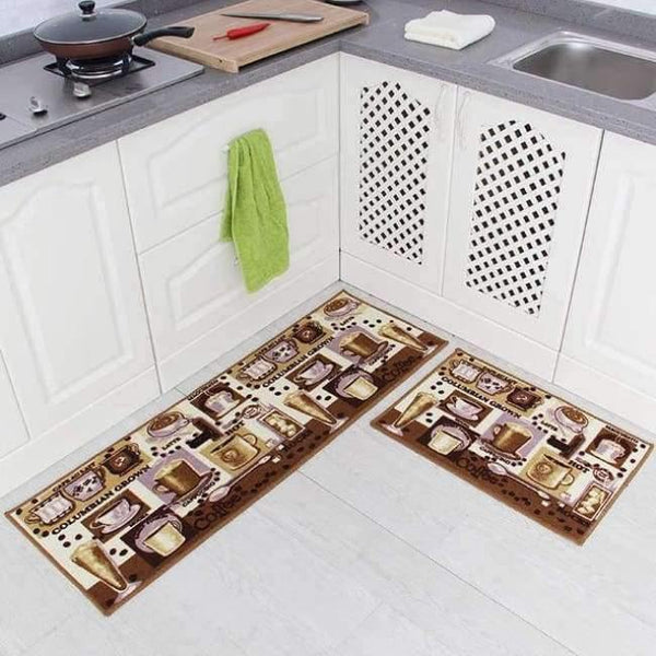 Planet Gates 02 / 40cmx60cm Kitchen Accessory Knife Pattern Food Theme Carpet Tapete Soft Fabric Home Kitchen Floor Mat Anti Slip Rug Home Decor Front Door