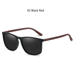 Planet Gates 02 Black Red / Polarized sunglasses Luxury Square Vintage Polarized Sunglasses For Men Women Fashion Travel Driving Anti-glare Sun Glasses Male TR90 Eyewear UV400