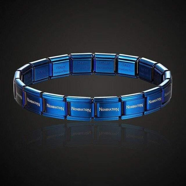 Planet Gates 02 / Each  1CM All 18PCS Theresa brand namination jewelry popular style stainless steel bracelet letter and stretch fashion bangle for everybody jewelry