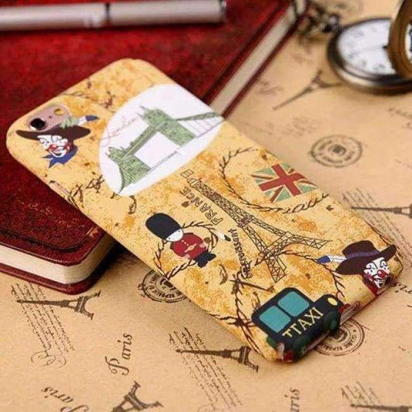 Planet Gates 02 / For iPhone 7 Plus / Case & Screen Protector Fashion Retro car phone case For iPhone 7 / iPhone 7 Plus / 6s / 6 Plus Shockproof hard Case Cover Stylish Disign