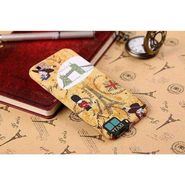 Planet Gates 02 / For iPhone 7 Plus / Case & Screen Protector Fashion Retro car phone case For iPhone 7 / iPhone 7 Plus / 6s / 6 Plus Shockproof hard Case Cover Stylish Disign