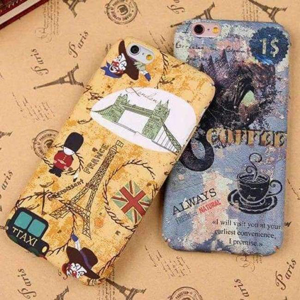 Planet Gates 02 / For iPhone 7 Plus / Case & Screen Protector Fashion Retro car phone case For iPhone 7 / iPhone 7 Plus / 6s / 6 Plus Shockproof hard Case Cover Stylish Disign