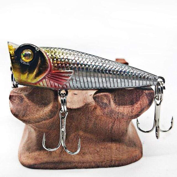 Planet Gates 02 Mini Popper Hard Lure Topwater Popper Fishing Bait 50mm 5g Plastic Jerkbait Artificial Wobblers Swimbait Fishing Tackle