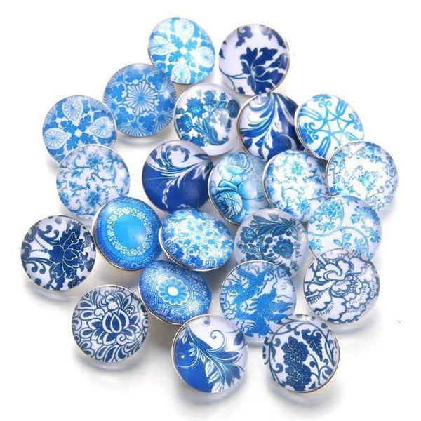 Planet Gates 020905 10pcs/lot Mixed Colors & Pattern 18mm Glass Snap Button Jewelry Faceted Glass Snap Fit Snap Earrings Bracelet Jewelry
