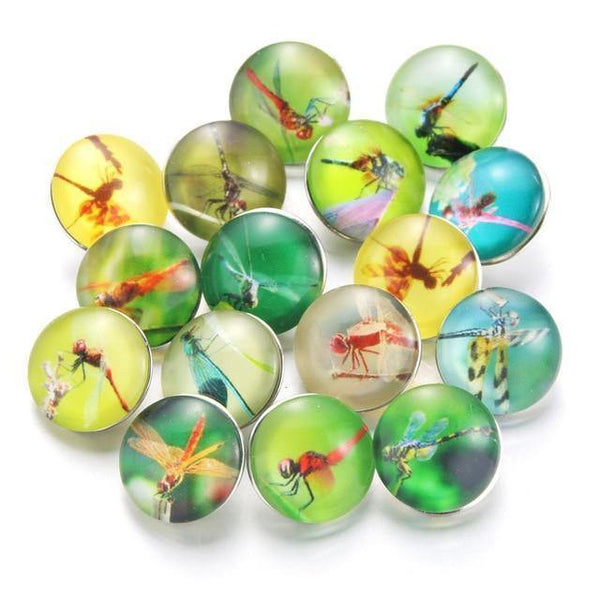 Planet Gates 020908 10pcs/lot Mixed Colors & Pattern 18mm Glass Snap Button Jewelry Faceted Glass Snap Fit Snap Earrings Bracelet Jewelry