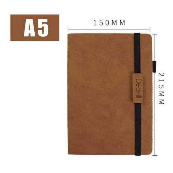 Planet Gates 03 / A5 Pu Leather Notebook Hardcover Journal Paper A5 Leatherette Notebook  Elastic Band Travel Bullet Journal Pointed Writing Pads