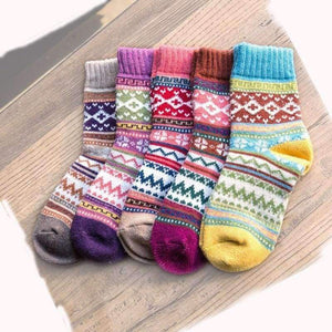 Planet Gates 03 blue cuff Winter Rabbit Wool funny Socks women Keep Warm Socks Woman Socks Thickening Thick Thread Socks 5pairs/lot
