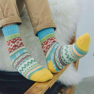 Planet Gates 03 blue cuff Winter Rabbit Wool funny Socks women Keep Warm Socks Woman Socks Thickening Thick Thread Socks 5pairs/lot