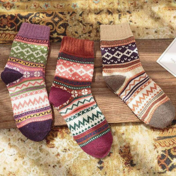 Planet Gates 03 blue cuff Winter Rabbit Wool funny Socks women Keep Warm Socks Woman Socks Thickening Thick Thread Socks 5pairs/lot