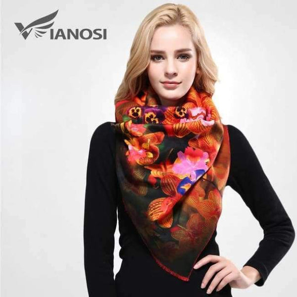 Planet Gates 03 / China / 185CM X 65CM Newest Design Bandana Printing Winter Scarf Women Shawls Thicken Warm Scarves Wool Brand Scarf Woman Wrap VA070