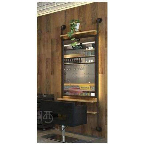 Planet Gates 03 Creative beauty salon, mirror stand, single and double floor mirror, tieyi barbershop mirror.