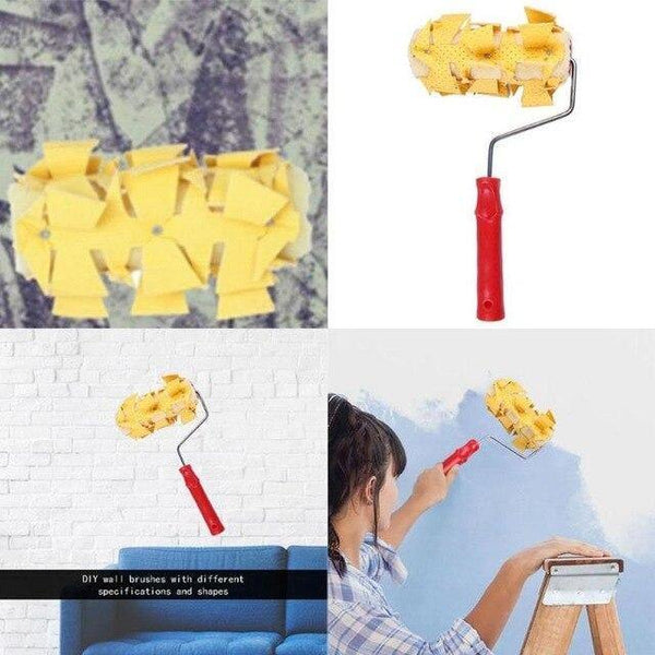 Paint Roller DIY Printing Pattern Rubber Roller Decoration Paint Wall Embossing Roller Wall Printing Tool Home Decoration