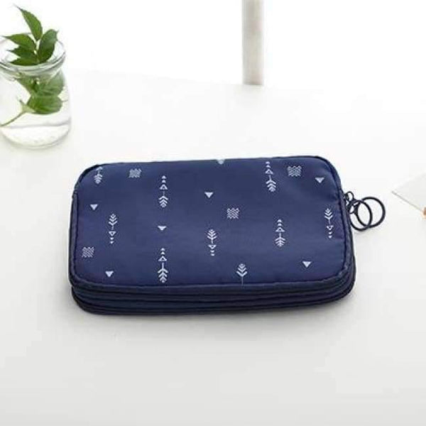 Planet Gates 03 Portable Digital Storage Bag Pouch For Hard Drive Organizers For Earphone Cables USB Cards Travel Case Electronic Accessories