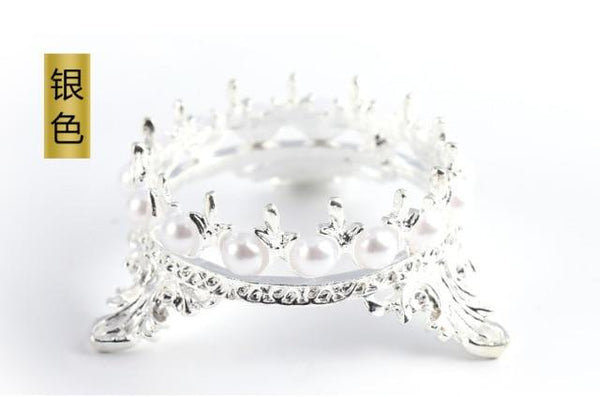 Planet Gates 03 White ABS Double Layer French Powder Box Recycled Nail Powder Storage Box Portable Infiltration Powder Container Nail Tool D302