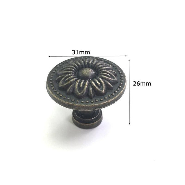 1x  Antique Bronze Kitchen Cabinet Drawer Knobs Dresser Cupboard Wardrobe Furniture Pulls Handle Wooden Box Jewelry Box Knobs