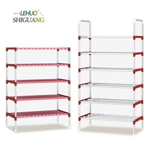 Planet Gates 03k gray Multi Layer Shoe Rack with handrail Galvanized steel pipe shoe cabinet shoe organizer removable shoe storage for home furniture