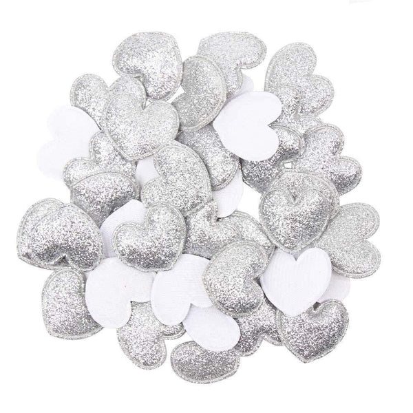 Planet Gates 04 100pcs Glitter Patches Shiny Solid Crown Heart Star Rabbit Accessory For Apparel Sewing Materials Garment Decoration