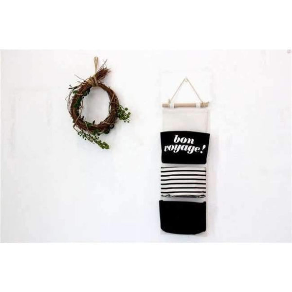 Planet Gates 04 60*20cm Cotton Letters Printed Hanging Organizer for Cosmetic Sundries Folding Storage Bag Home Storage & Organization