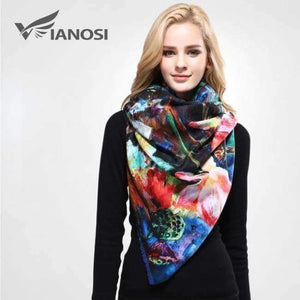 Planet Gates 04 / China / 185CM X 65CM Newest Design Bandana Printing Winter Scarf Women Shawls Thicken Warm Scarves Wool Brand Scarf Woman Wrap VA070