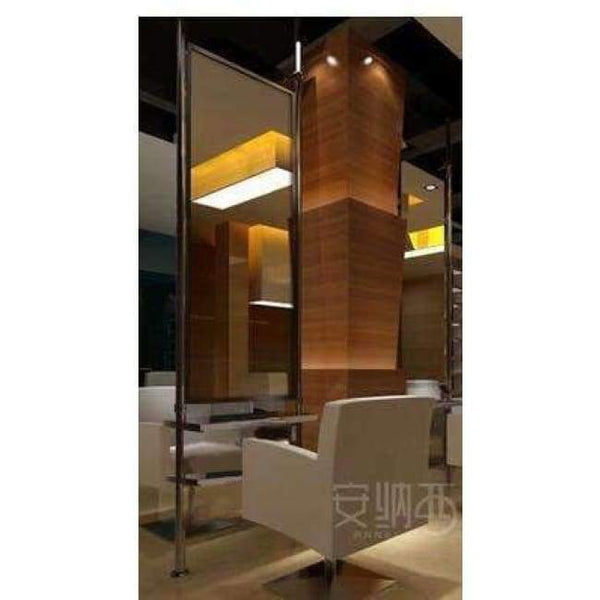 Planet Gates 04 Creative beauty salon, mirror stand, single and double floor mirror, tieyi barbershop mirror.