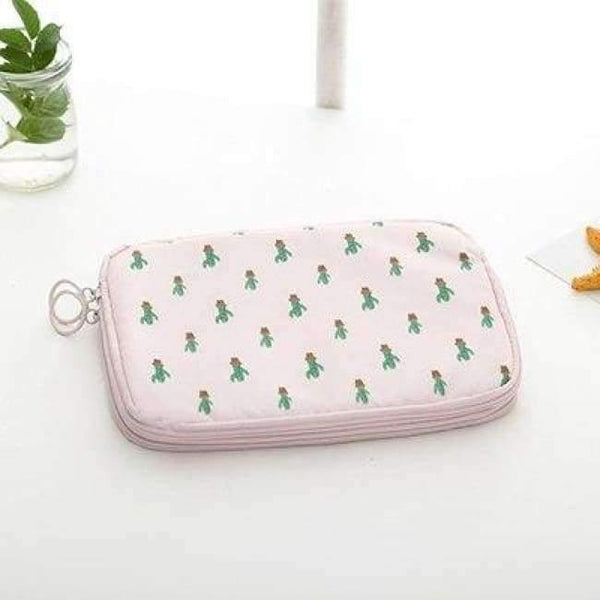 Planet Gates 04 Portable Digital Storage Bag Pouch For Hard Drive Organizers For Earphone Cables USB Cards Travel Case Electronic Accessories