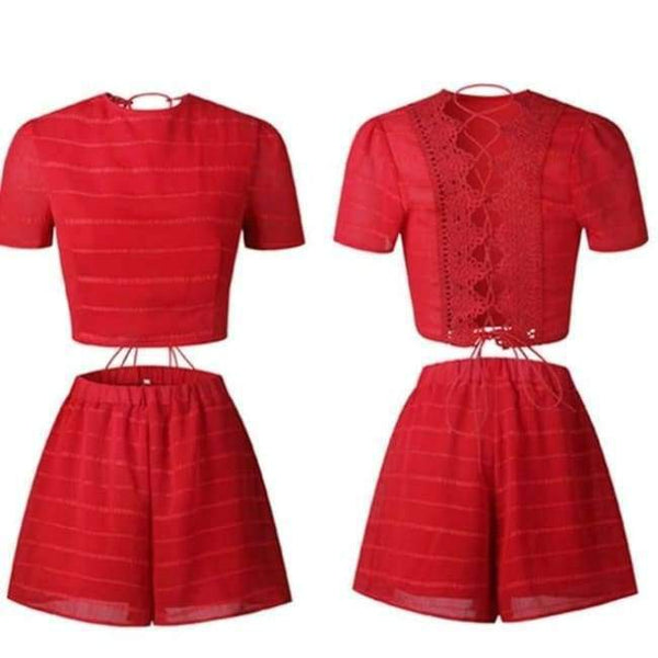 Planet Gates 04 Red / S Off Shoulder Floral Print Summer Playsuit Women 2018 Halter Sleeveless Ruffles Wide Leg Short Jumpsuit Beachwear Overalls