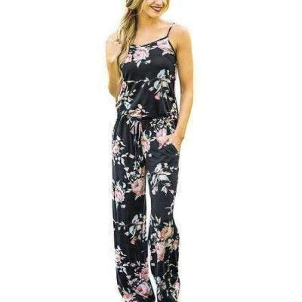 Planet Gates --0444-black / S Body Feminino Elegant Jumpsuit Boho Jumpsuits For Women 2018 Holiday Bodysuit Women Fashion Rompers Rompers Womens Jumpsuit