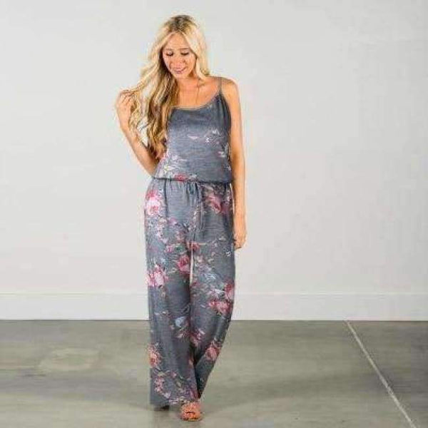 Planet Gates --0444-light gray / S Body Feminino Elegant Jumpsuit Boho Jumpsuits For Women 2018 Holiday Bodysuit Women Fashion Rompers Rompers Womens Jumpsuit