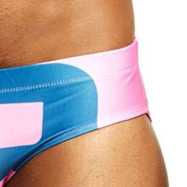 Planet Gates 045 pink / XL Man's Brand Swimming Briefs Low Waist Swimwear drop With Push-up Pad Sexy Shorts Trunks Boxers Summer Men's Swim For Old buyer