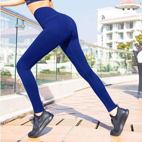 Planet Gates 048 Navy / S Womens Yoga Pants High Elasticity High Waist Yoga Leggings for Women Hip Up Fitness Sport Leggings Women Gym Running Tights
