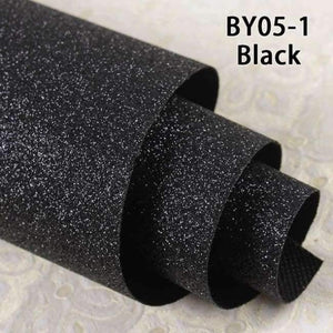 Planet Gates 05-1Black / 3.45square meter 5m*0.69mModern Solid 3D Wallpaper Chunky Glitter Wallpaper For Home decor Living Room Textile Wall paper Bling Stlye Wall Cloth