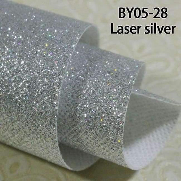 Planet Gates 05-28Laser silver / 3.45square meter 5m*0.69mModern Solid 3D Wallpaper Chunky Glitter Wallpaper For Home decor Living Room Textile Wall paper Bling Stlye Wall Cloth