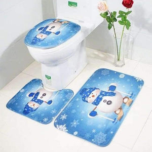Planet Gates 05 3Pcs/set Bathroom Mat Set Toilet Rug Ocean World Flannel Anti Slip Bath Mat Rugs Home Decor Bathroom Products