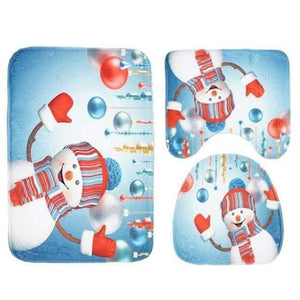 Planet Gates 05 3pcs/set New Pattern Bathroom Carpet Set Skidproof Anti Slip Pedestal Rug Lid Toilet Cover Bath Mat Bathroom Product