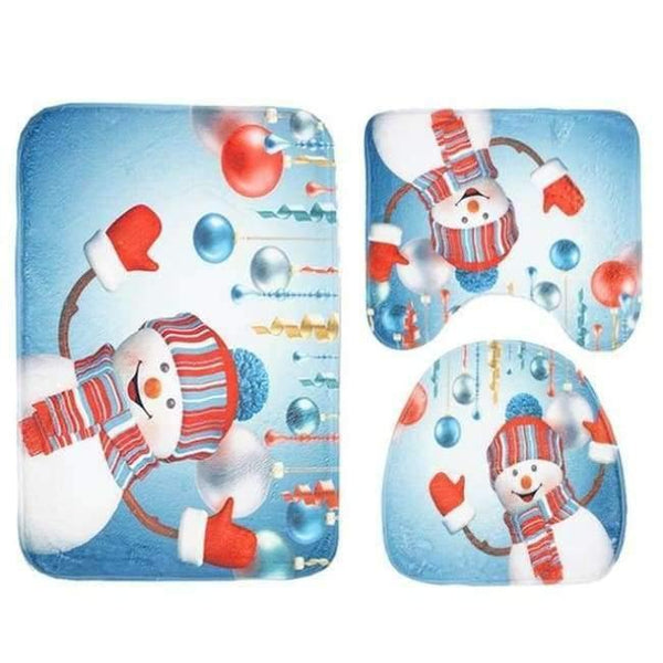 Planet Gates 05 3pcs/set New Pattern Bathroom Carpet Set Skidproof Anti Slip Pedestal Rug Lid Toilet Cover Bath Mat Bathroom Product