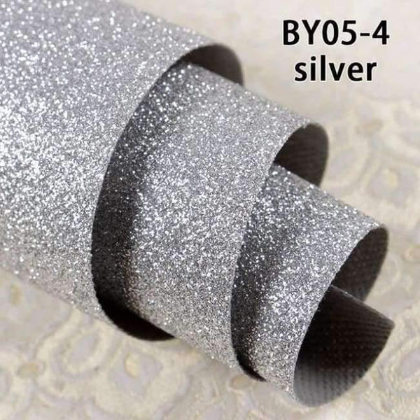 Planet Gates 05-4silver / 3.45square meter 5m*0.69mModern Solid 3D Wallpaper Chunky Glitter Wallpaper For Home decor Living Room Textile Wall paper Bling Stlye Wall Cloth