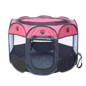 Portable Folding Pet tent Dog House Cage Dog Cat Tent Playpen Puppy Kennel Easy Operation Octagonal Fence outdoor supplies - Planet Gates