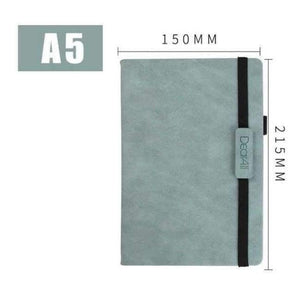 Planet Gates 05 / A5 Pu Leather Notebook Hardcover Journal Paper A5 Leatherette Notebook  Elastic Band Travel Bullet Journal Pointed Writing Pads