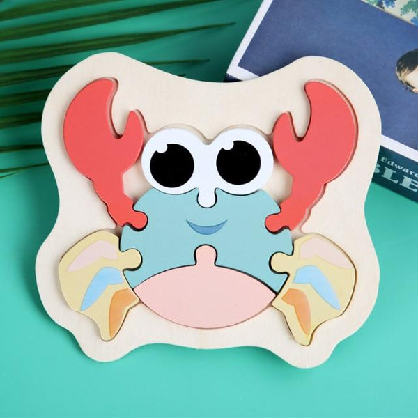 Planet Gates 05 / China 3D Wooden Puzzle Toys For Children Cartoon Animal Vehicle Wood PuzzlesJigsaw Intelligence Kid Baby Early Educational Toys Gifts